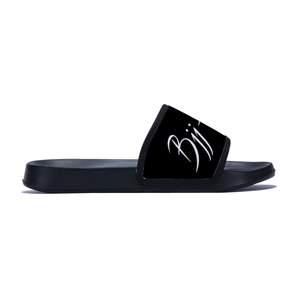Slippers for Children Black Color, Flip-Flops in the Bathroom