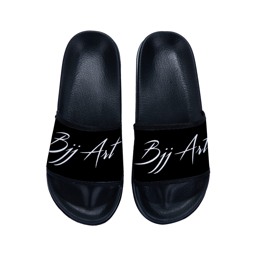 Slippers for Children Black Color, Flip-Flops in the Bathroom