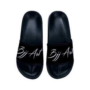 Slippers for Children Black Color, Flip-Flops in the Bathroom