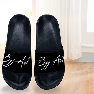 Slippers for Children Black Color, Flip-Flops in the Bathroom