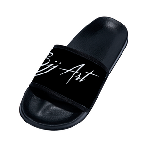 Slippers for Children Black Color, Flip-Flops in the Bathroom