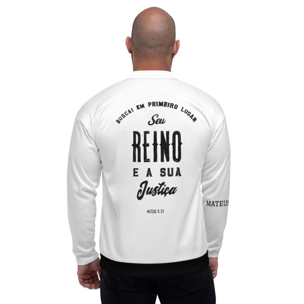 Matheus VI:XXXIII Unisex Bomber Jacket