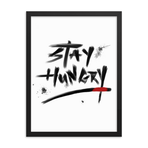 Stay Hungry Bjj Art Framed poster